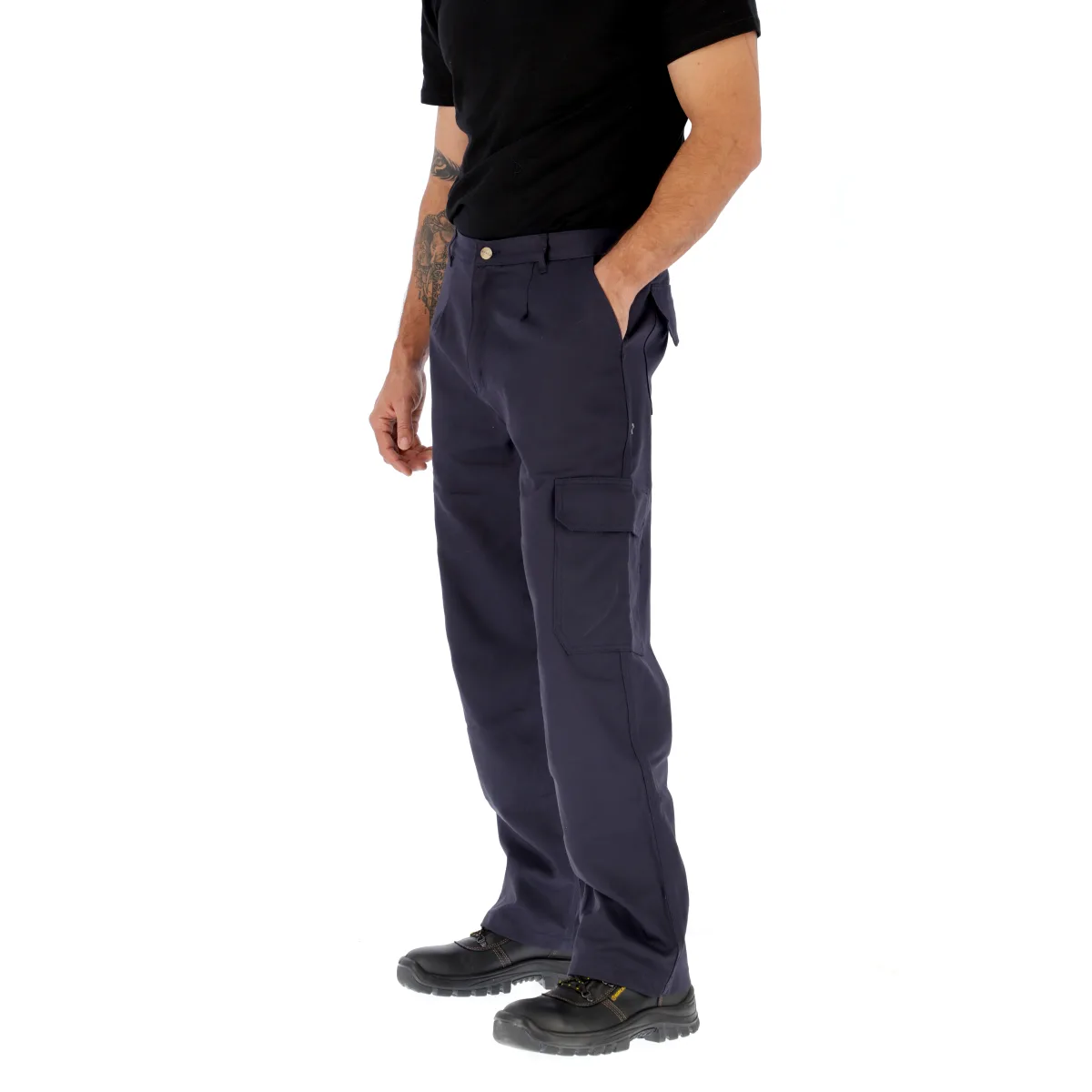 Pantalon cargo con elastico gabardina 8 onzas - vista alternativa