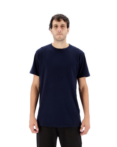 Remera cuello redondo jersey peinado